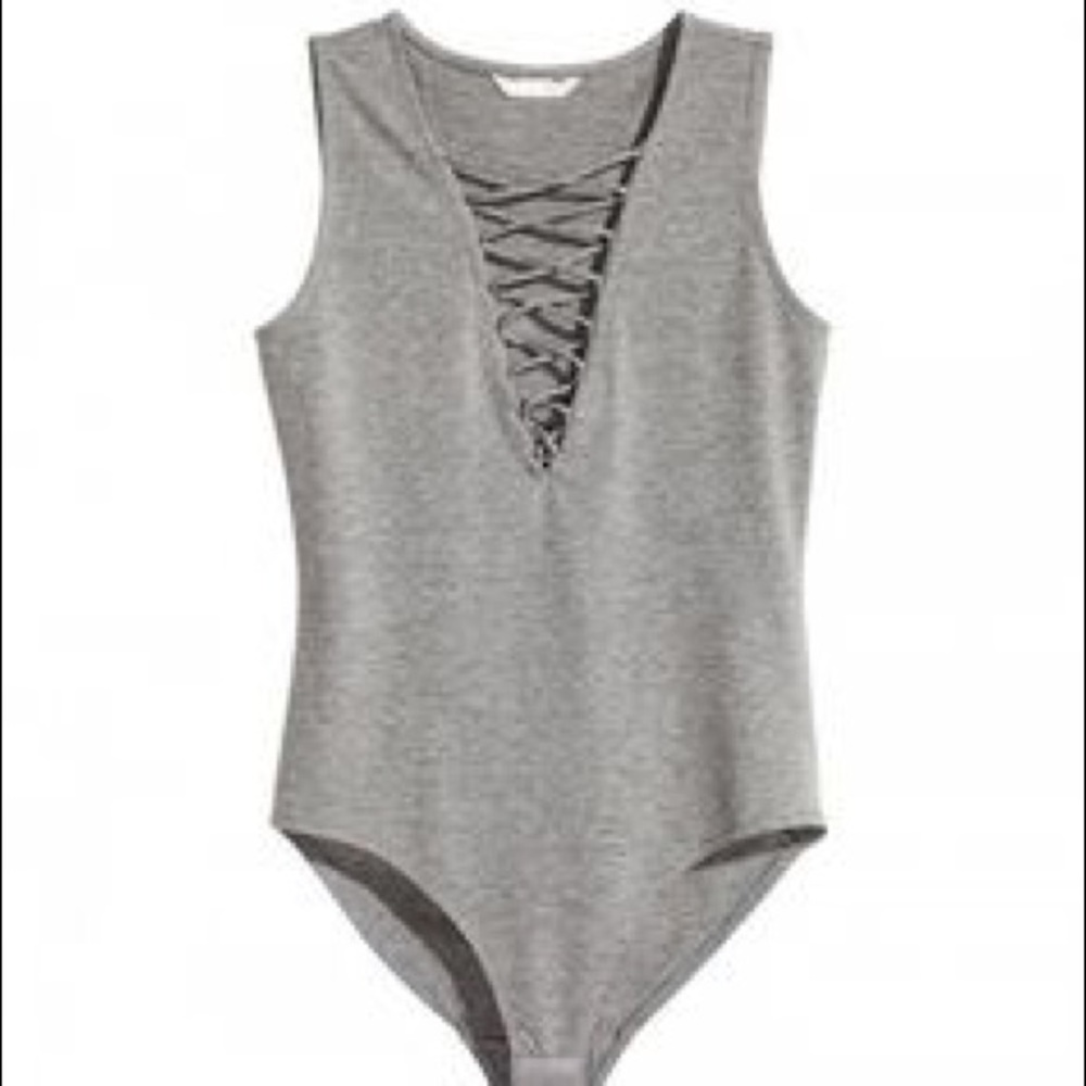 H&M Lace Up Bodysuit